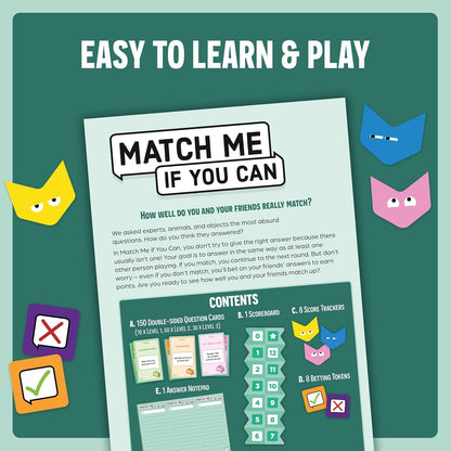 Ravensburger Match Me If You Can Game Fun Family Board Game for Adults and Kids Age 8 Years Up - 3 to 8 Players