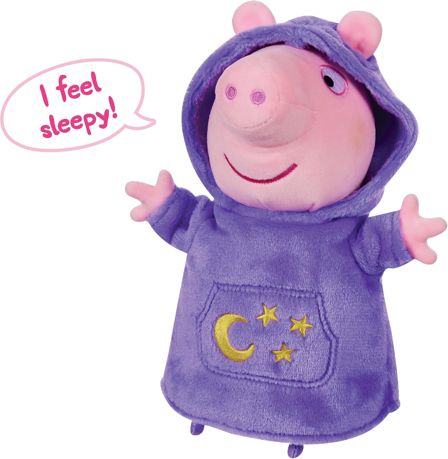 Peppa Pig Sleepy Time Peppa, Talking Soft Toy, Gift for Boy or Girl