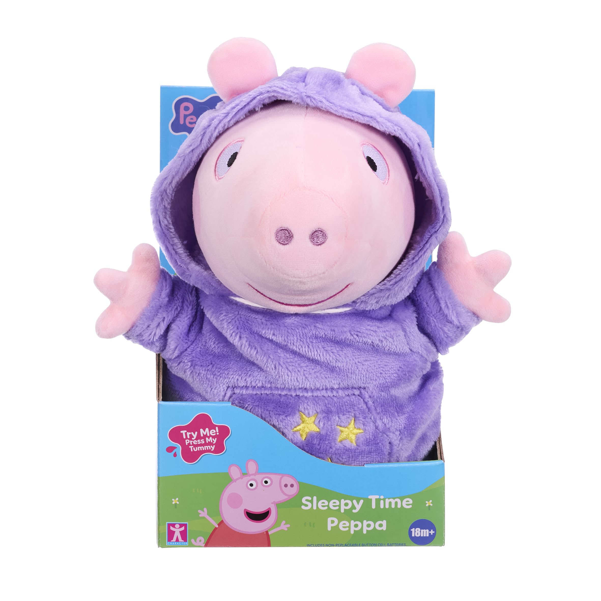 Peppa Pig Sleepy Time Peppa, Talking Soft Toy, Gift for Boy or Girl