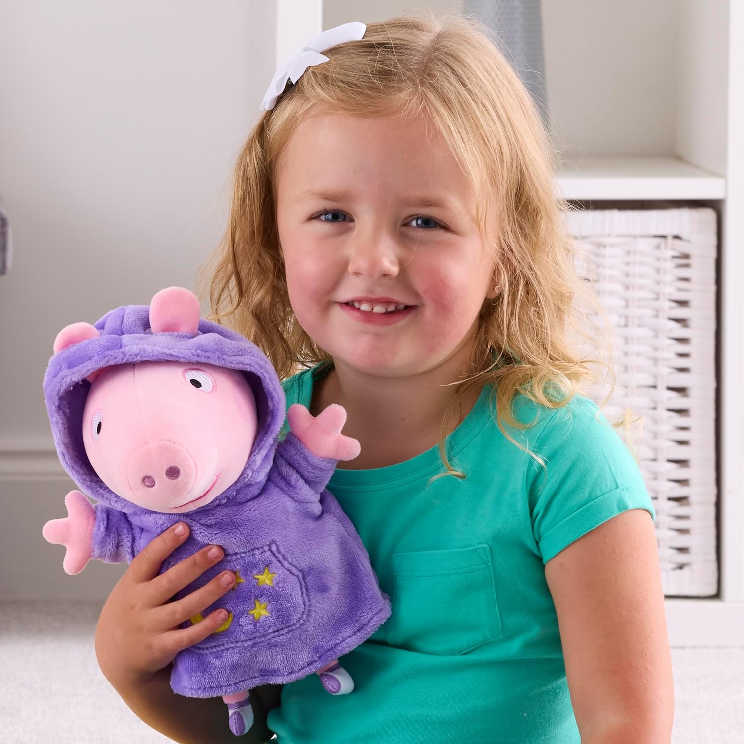 Peppa Pig Sleepy Time Peppa, Talking Soft Toy, Gift for Boy or Girl