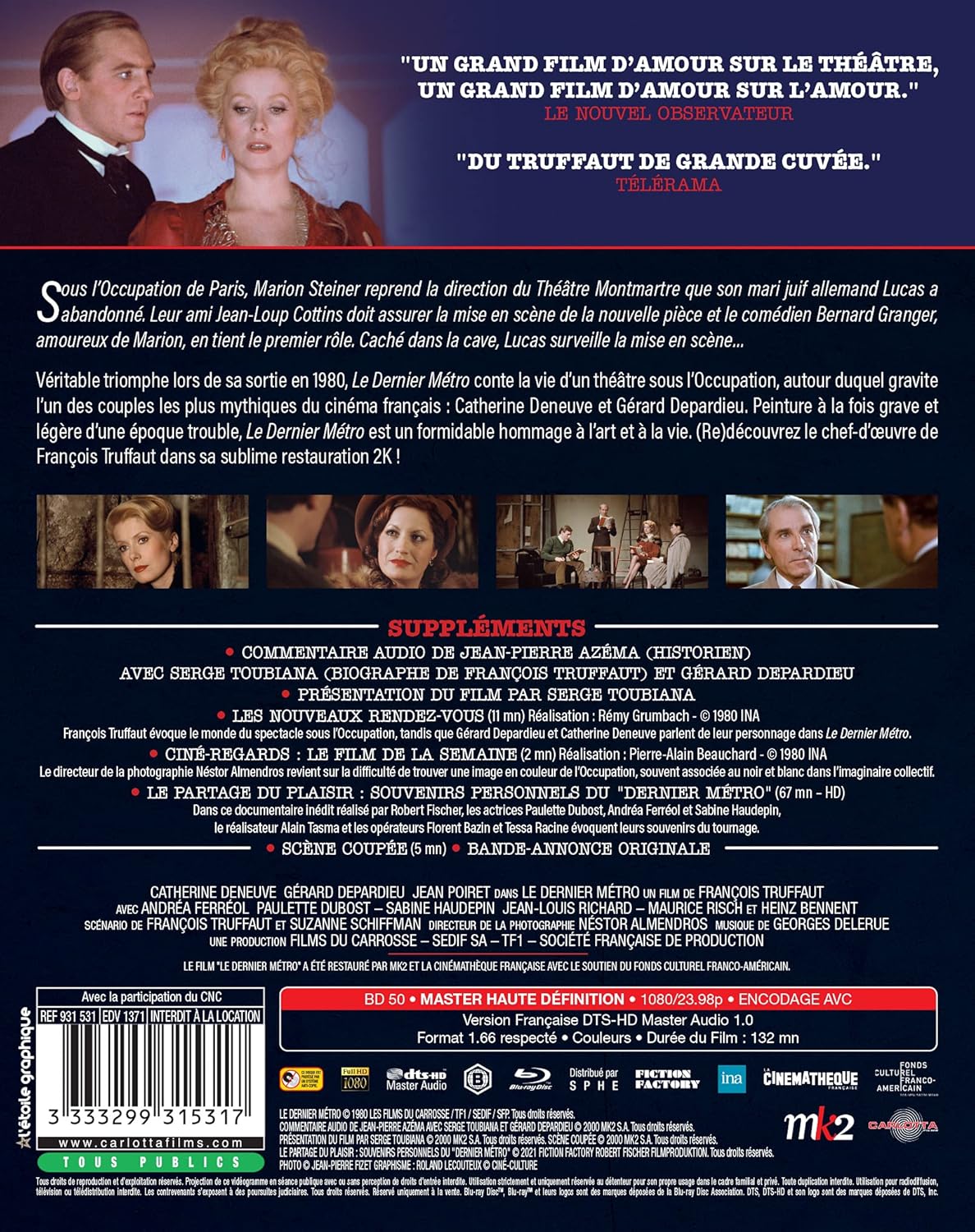 Le Dernier Metro/Blu-Ray