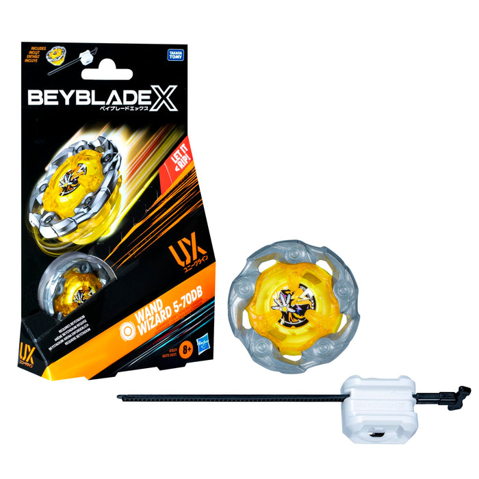 Beyblade X Wand Wizard 5-70DB UX Starter Pack Top and Launcher