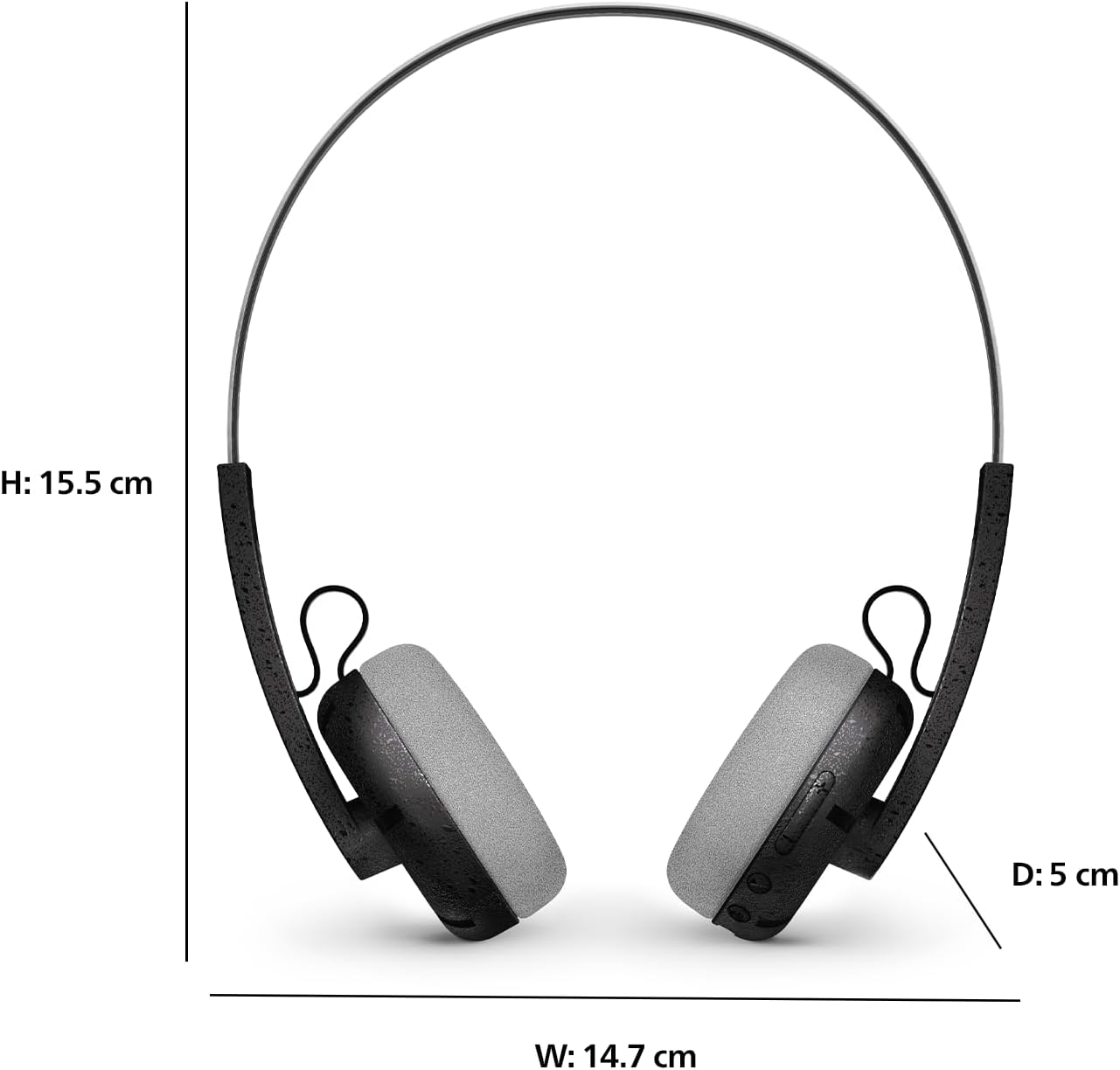 Philips CENTURY 2000 Series Wireless On-Ear Headphones TAH2000BK/00 “The Ringo” | Retro Bluetooth 5.4 Headphones with 26h Play Time, Multipoint, Mic, On-Ear Controls & Spare Cushions