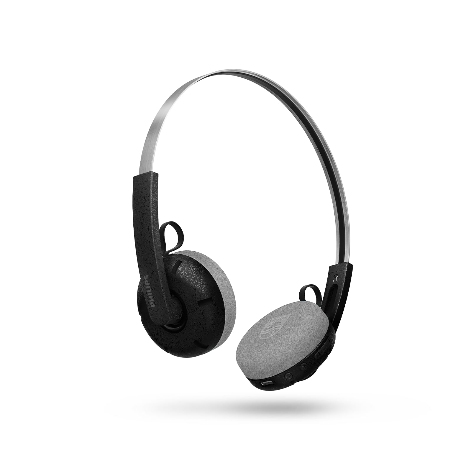 Philips CENTURY 2000 Series Wireless On-Ear Headphones TAH2000BK/00 “The Ringo” | Retro Bluetooth 5.4 Headphones with 26h Play Time, Multipoint, Mic, On-Ear Controls & Spare Cushions