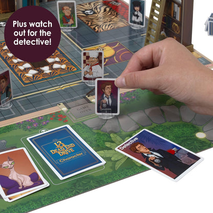 IDEAL | 13 Dead End Age 8+: The murder mystery mansion game with 12 suspects, 5 traps and only 1 survivor! | Family Games | For 2-6 Players | Ages 8+