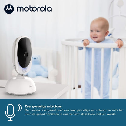 Motorola Nursery VM75 Baby Monitor - 5-Inch Parent Unit Baby Monitor, Infrared Night Vision, Digital Zoom, Two-Way Talk, and Lullabies