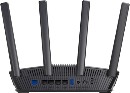 ASUS RT-BE82U BE6500 WiFi 7 Dual-Band Extendable Router (4K QAM, MLO, 5X 2.5GbE Ports, Commercial Level Network Security, Parental Control, IoT Network, Child Network and VPN Network