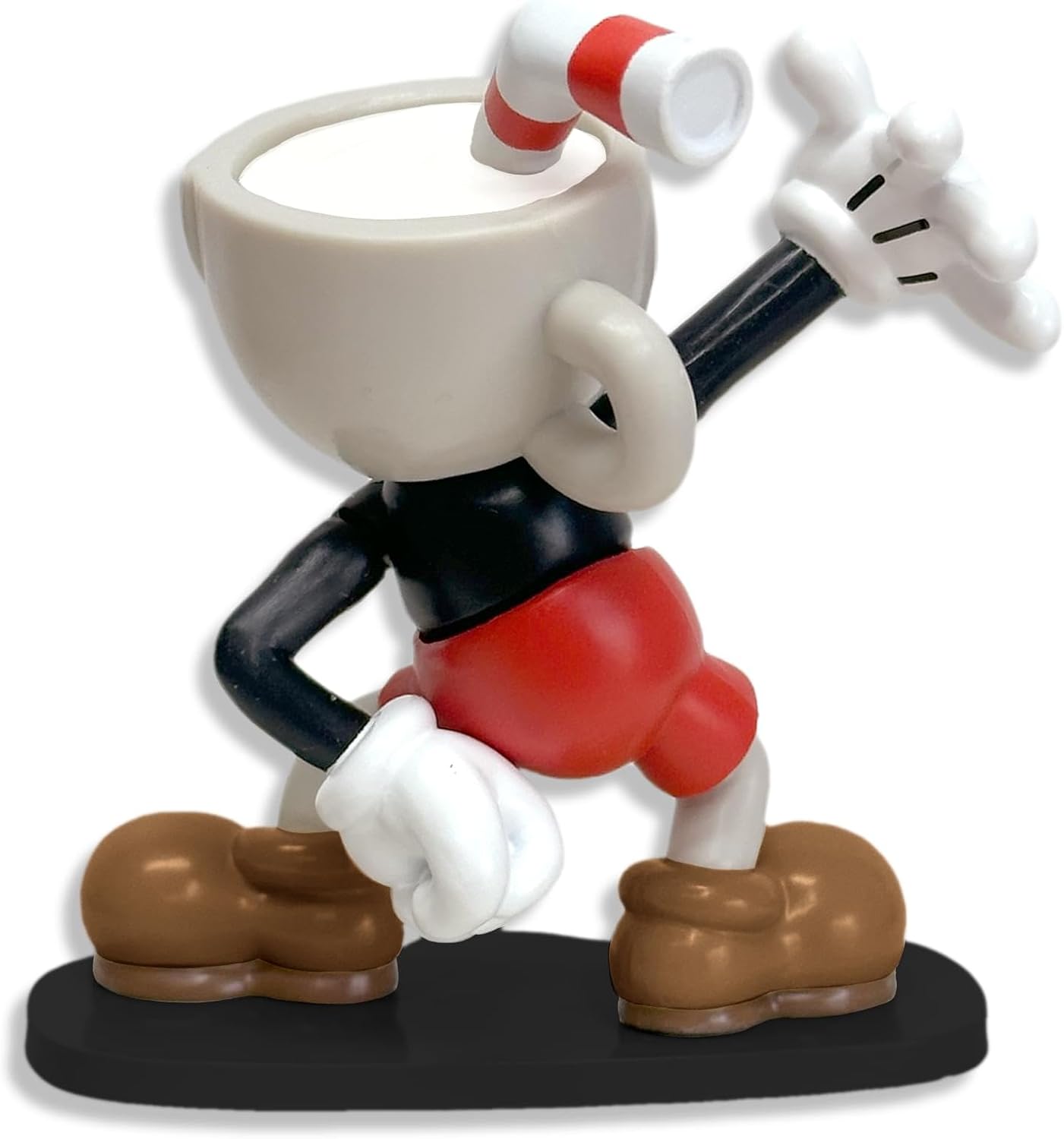 Toynk Cuphead Cuphead Create-A-Figure 7,6 cm Minifigur | Mehrere austauschbare Teile zum Posieren, Personalisieren