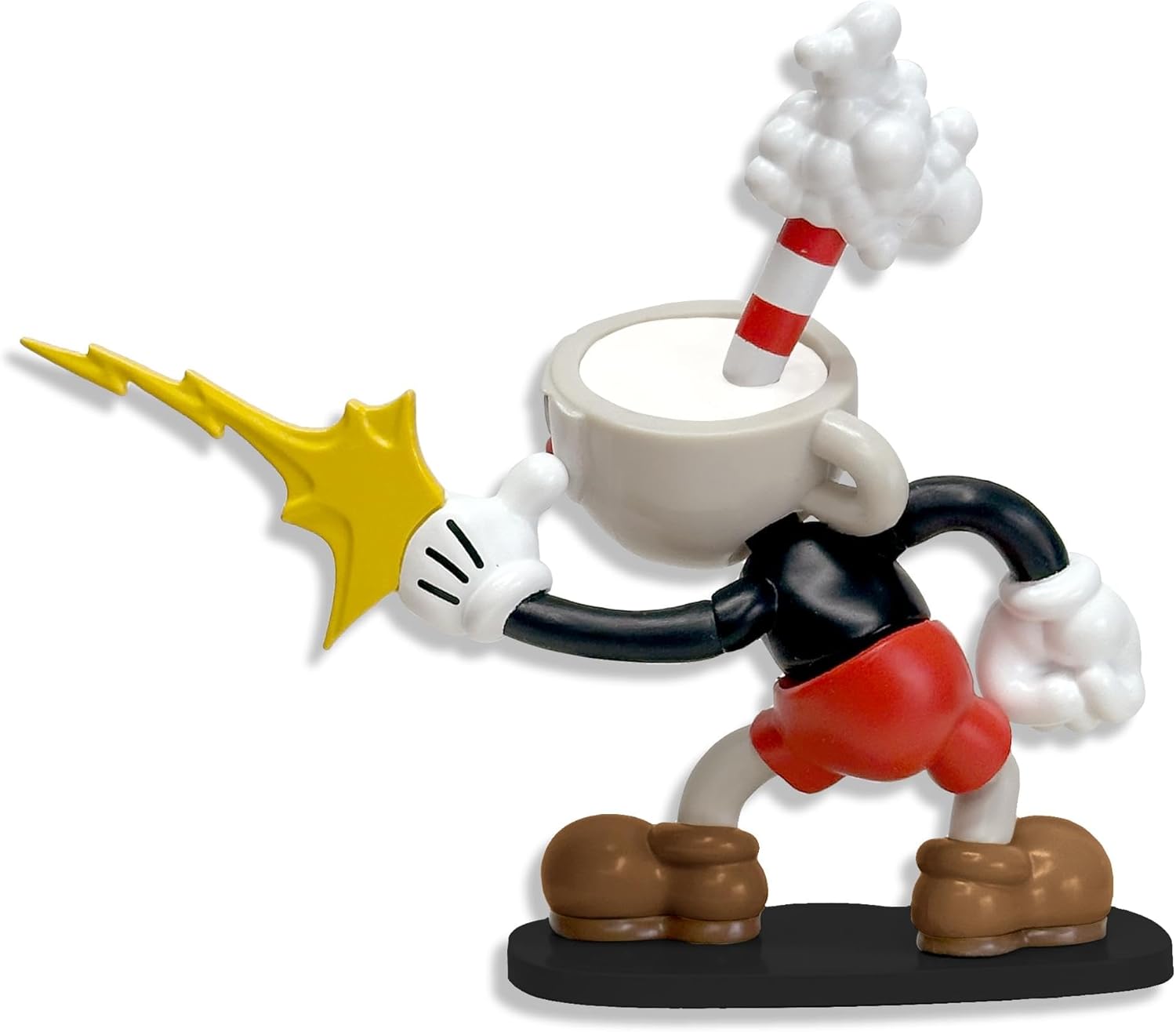 Toynk Cuphead Cuphead Create-A-Figure 7,6 cm Minifigur | Mehrere austauschbare Teile zum Posieren, Personalisieren