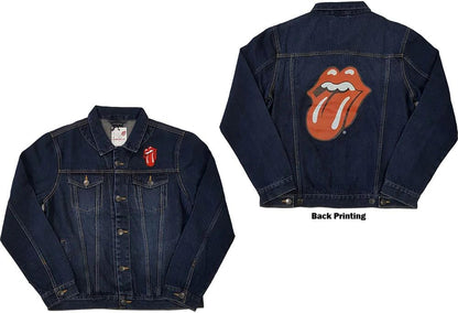 Rolling Stones The Denim Jacket Classic Tongue Band Logo Official Unisex