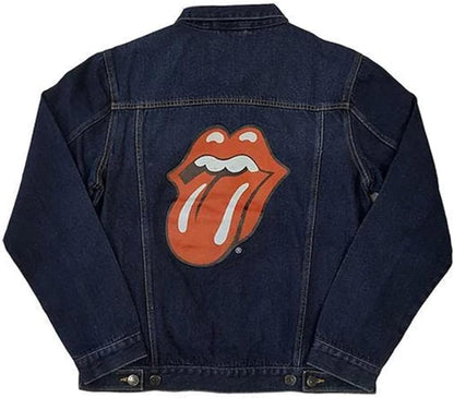 Rolling Stones The Denim Jacket Classic Tongue Band Logo Official Unisex