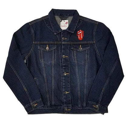 Rolling Stones The Denim Jacket Classic Tongue Band Logo Official Unisex