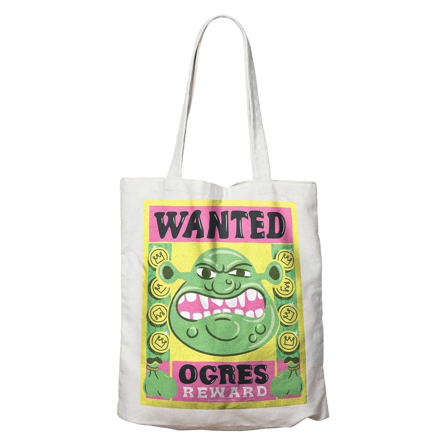 FaNaTtik Shrek Officially Licensed Ogres Wanted Poster Tote Bag 40 x 40cm