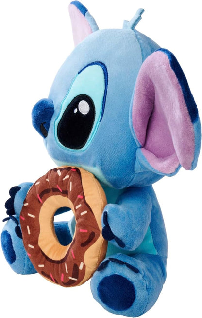 Disney Stitch mit Doughnut, 25cm Plüschfigur, ab den ersten Lebensmonaten geeignet
