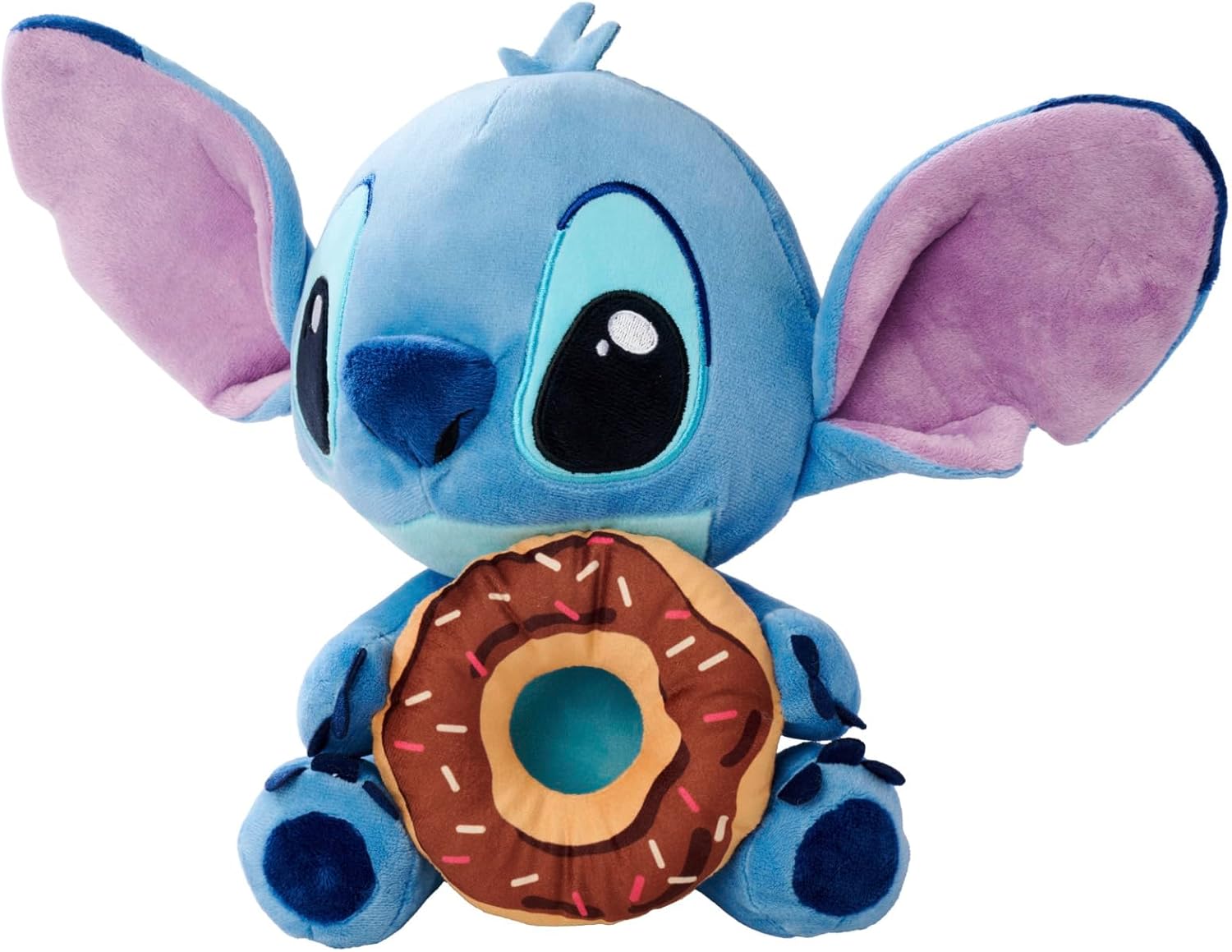 Disney Stitch mit Doughnut, 25cm Plüschfigur, ab den ersten Lebensmonaten geeignet