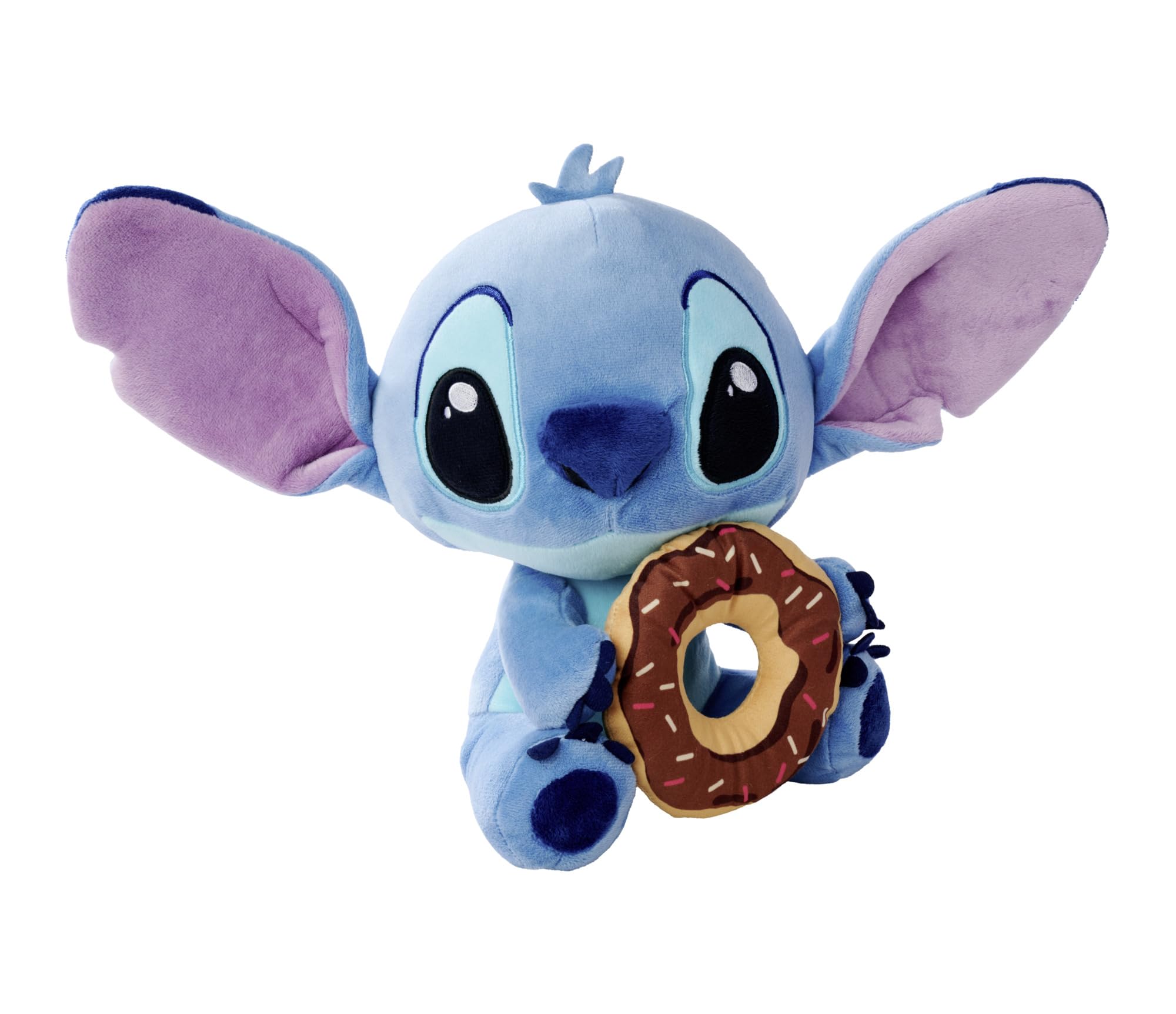 Disney Stitch mit Doughnut, 25cm Plüschfigur, ab den ersten Lebensmonaten geeignet