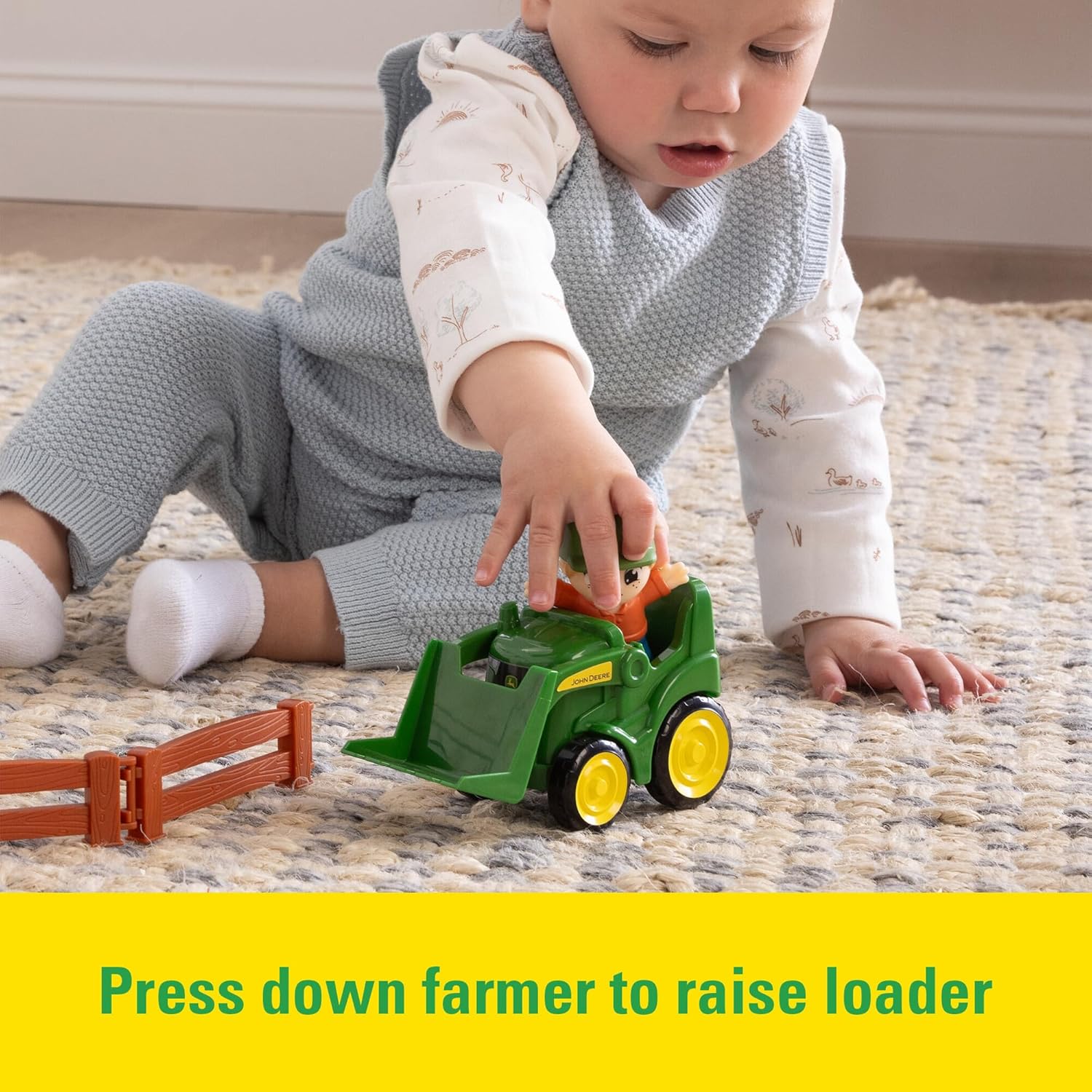 JOHN DEERE – Le mucche stanno andando, libro di carta per bambini, storia della fattoria con animali, pagine robuste, libro di apprendimento precoce per bambini, divertente avventura in fattoria