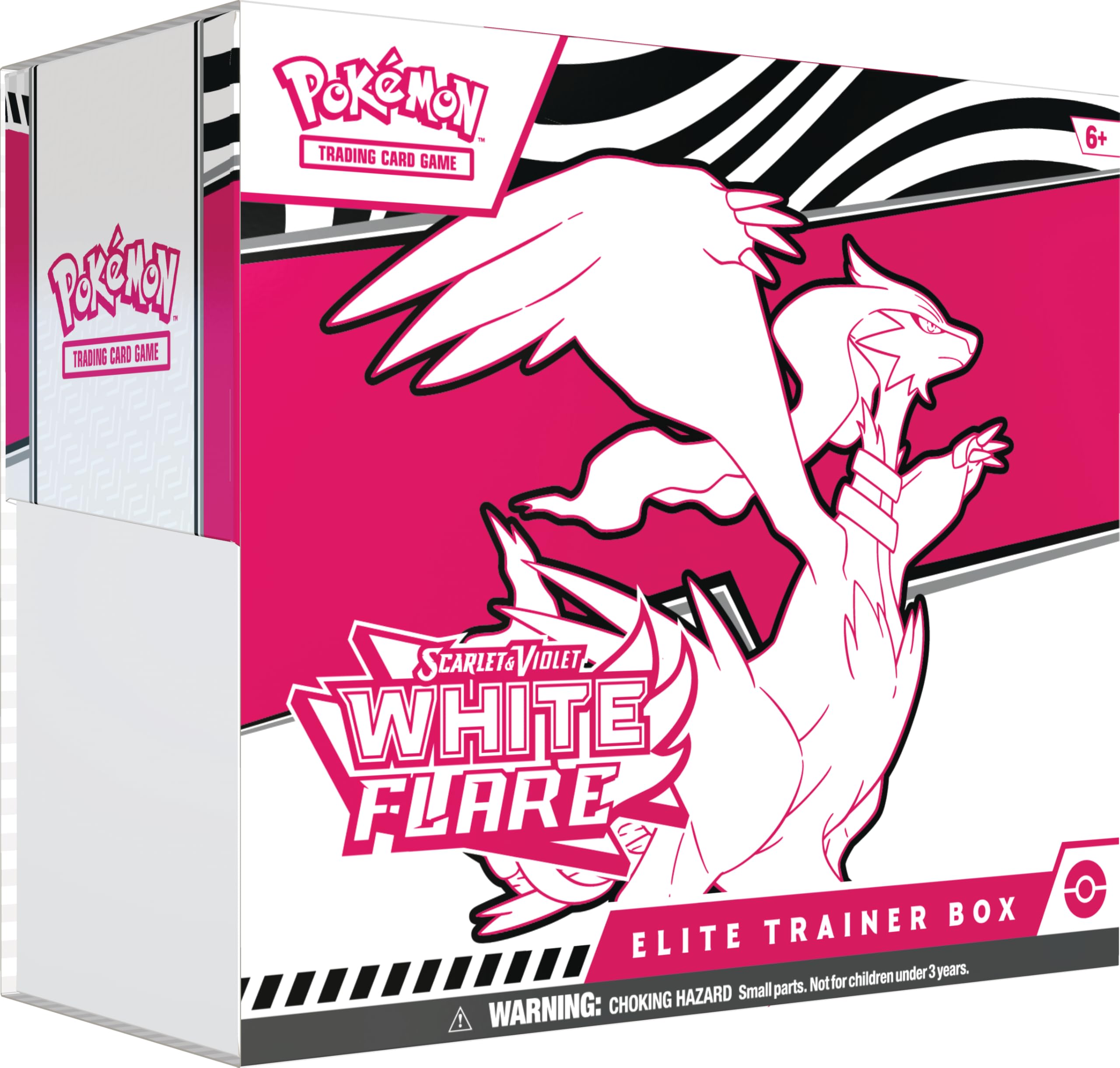 Pokémon TCG: Scarlet & Violet—White Flare Elite Trainer Box – Reshiram (1 Full-Art Tornadus Promo Card, 9 Boosters & Premium Accessories