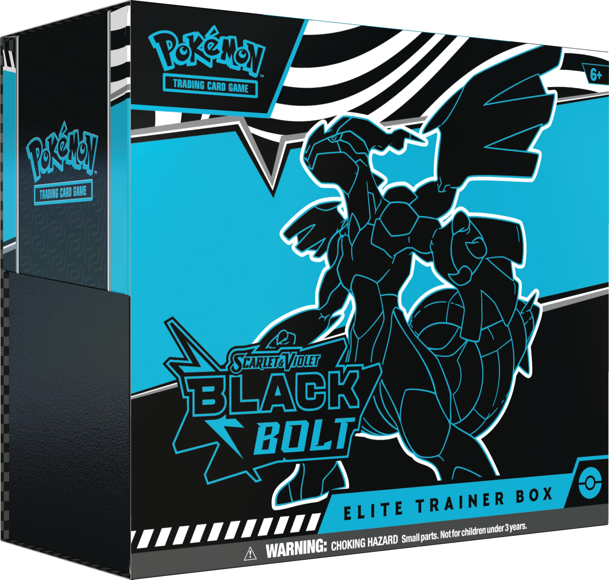 Pokémon TCG: Scarlet & Violet—Black Bolt Elite Trainer Box – Zekrom (1 Full-Art Thundurus Promo Card, 9 Boosters & Premium Accessories