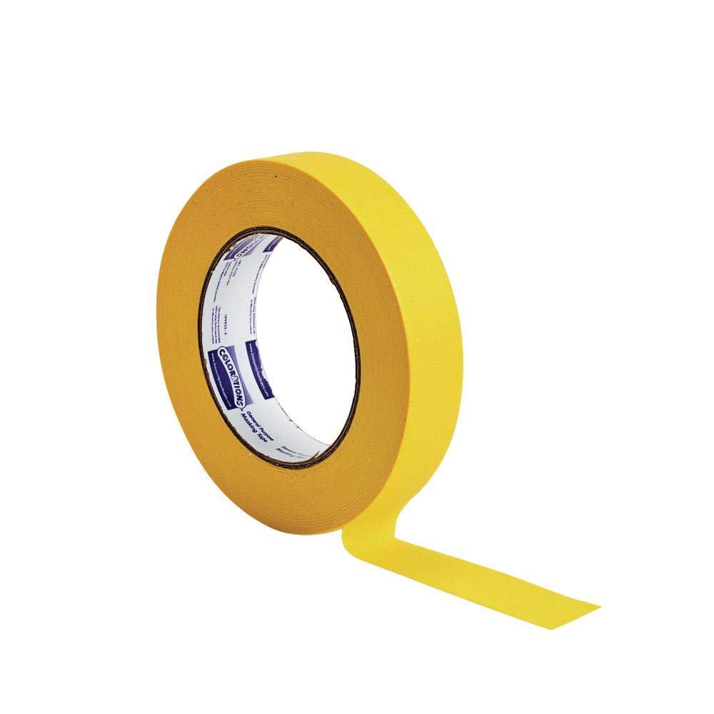 Colorations 1" Gekleurde Masking Tape Geel (Item # COTAPEYE