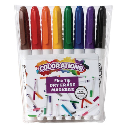 Colorations ColorationsÃ‚® Fine-Tip Dry Erase Marker - Set of 8 (Item # FPDRY