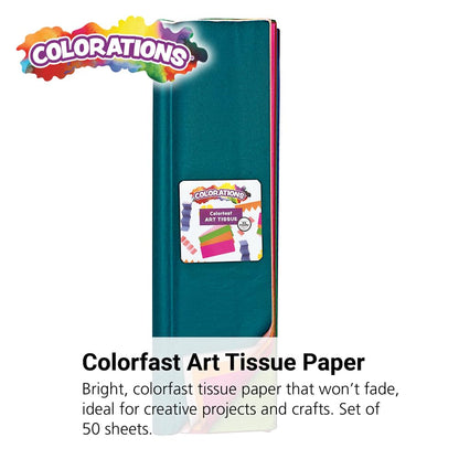 Colorations REGTIS Premium Art Tissue Papier Kleurvast (Pak van 50