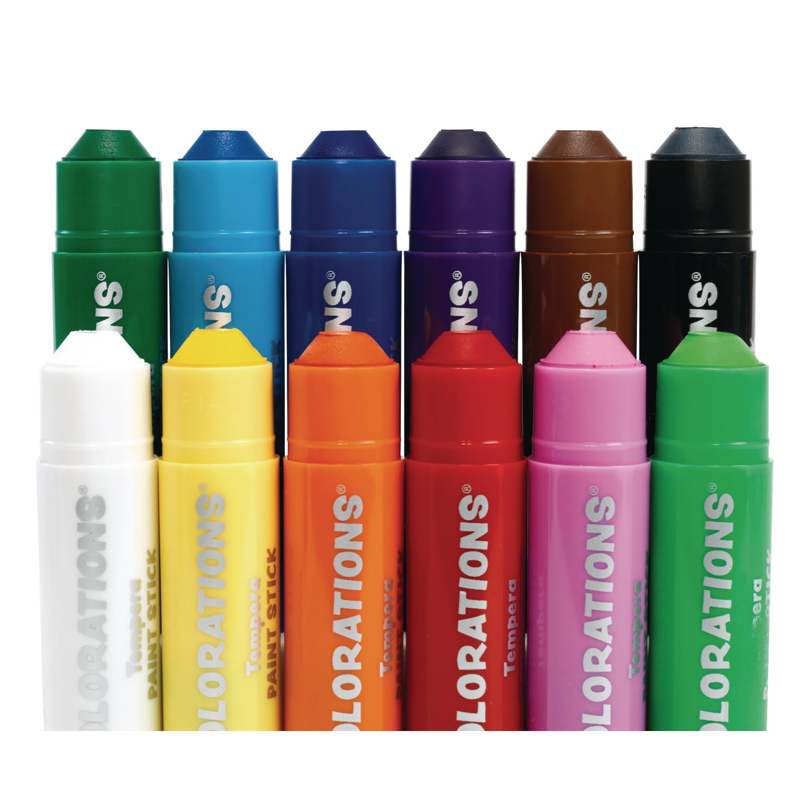 12 Pack Verf Sticks Set voor Kinderen Geen Puinhoop Niet Giftig Sneldrogende Levendige Kleuren Kinderen Verf Kunst Ambachten Verf Sticks Kinderen Verf Sticks Solid Temperatuur Verf Sticks