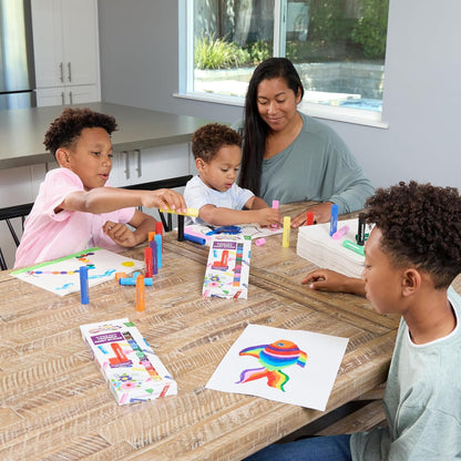 12 Pack Verf Sticks Set voor Kinderen Geen Puinhoop Niet Giftig Sneldrogende Levendige Kleuren Kinderen Verf Kunst Ambachten Verf Sticks Kinderen Verf Sticks Solid Temperatuur Verf Sticks