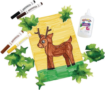 Colorations Stof groene bladeren set van 200, schoolbenodigdheden kunstbenodigdheden, knutselprojecten, kinderen, cadeau, klaslokaal, thuis, doe-het-zelf, DYO, kunst en ambachten