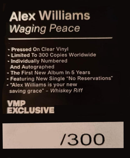 Waging Peace - Autographed Clear