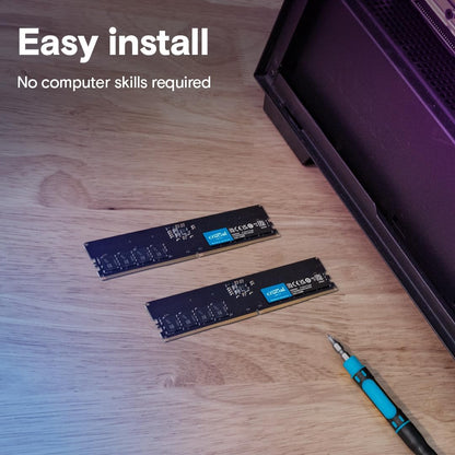 Crucial DDR5 RAM 64GB 5600MHz, Desktop Computer Memory, High Performance RAM (or 5200MHz, 4800MHz), CL46 - CT64G56C46U5