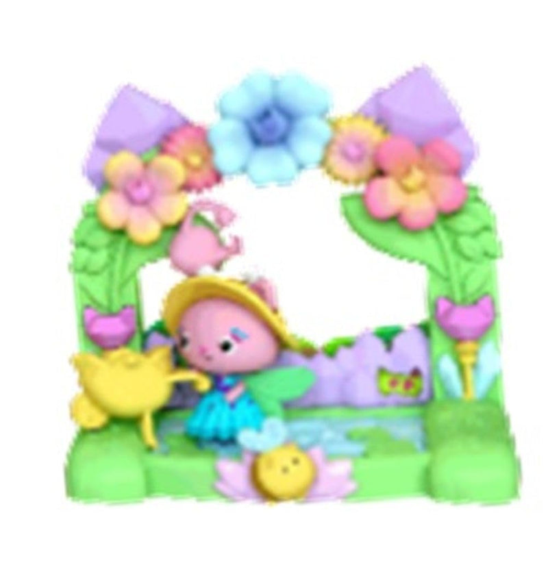 Gabby et la Maison Magique Le Film - Gabby Dollhouse - Balcon Jardin Enchanté De Fée Minette - 1 Figurine Et 5 Accessoires - Dessin Animé Jouet Maison De Poupée - Jouet Enfant 3 Ans Et +
