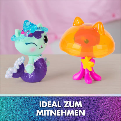 Gabby’s Dollhouse: Der Film – Merkätzchen & Kitty Jellyfish, Spielfiguren mit 2 Zubehörteilen, für Kinder ab 3 Jahren