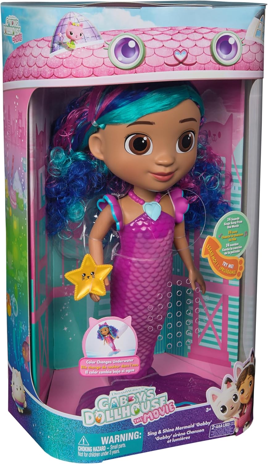 Gabby`S Movie Sing & Shine Mermaid Gabby Doll 36Cm (6074338)