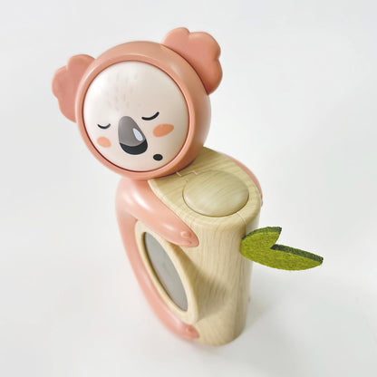 Pabobo - Slaapcoach Koala | wekker voor kinderen en nachtlampje | dag/nachtweergave | dubbel digitaal en analoog display | eenvoudige programmering