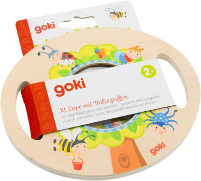 Goki - Goki Houten XL Vergrootglas met Handvatten