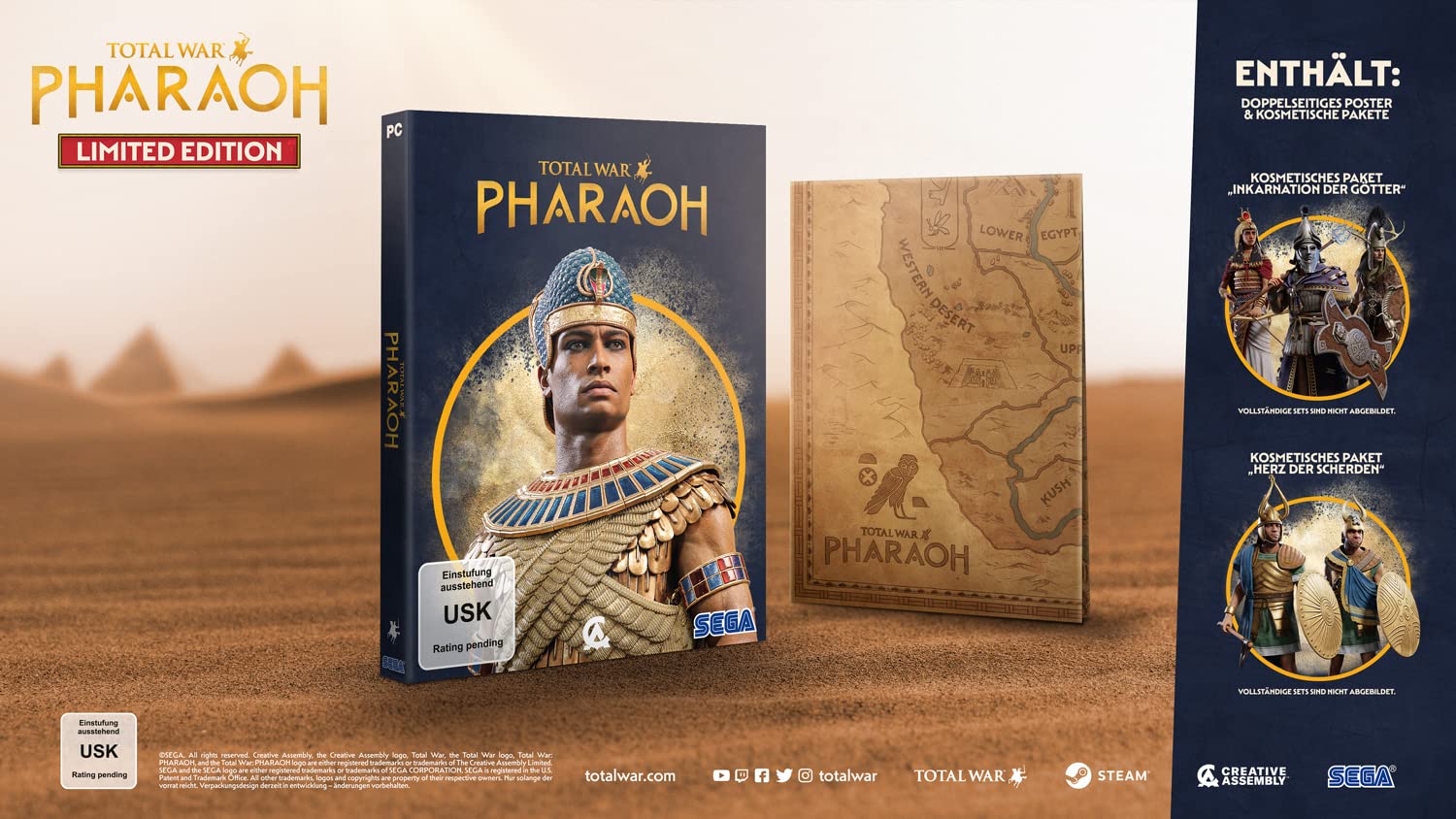 Total War: Pharaoh Limited Edition (Code in a Box) (PC) (64-Bit