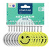 Reflecterende Sleutelhanger Emoticon 12st.