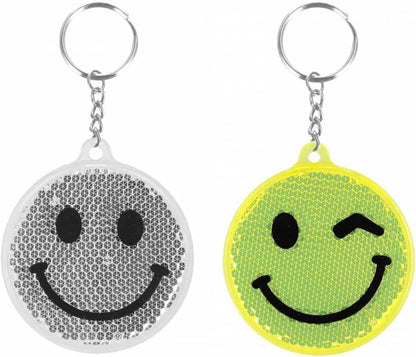 Reflecterende Sleutelhanger Emoticon 12st.