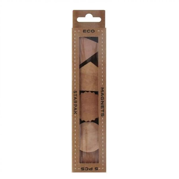 Houten Magneten 3cm 5st.