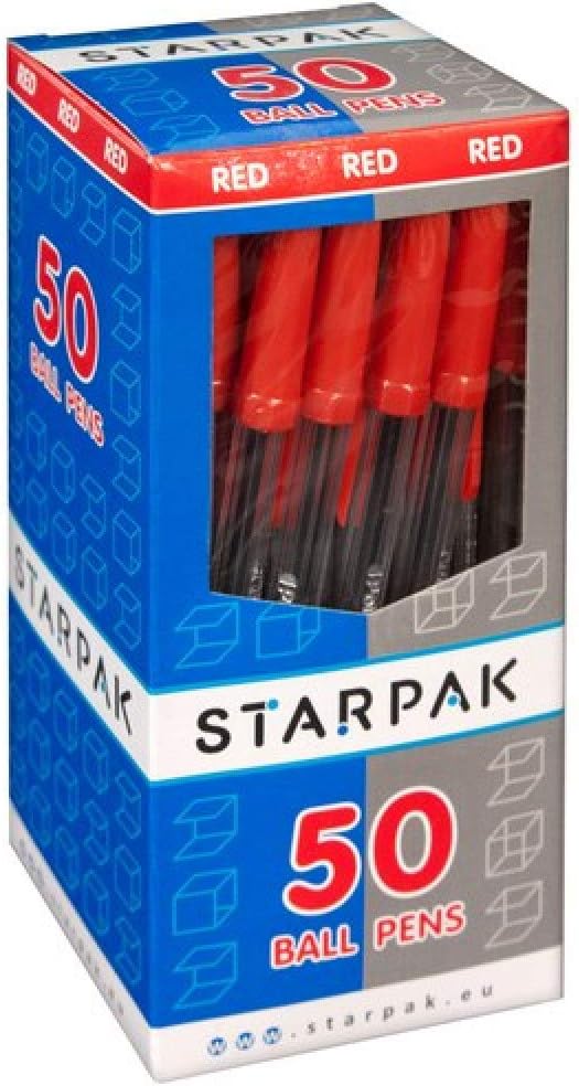 Balpen met Dop Blauw 50st.