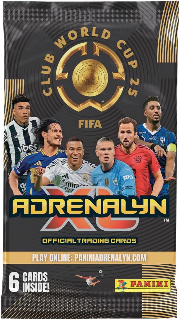 2025 Panini Adrenalyn XL Club World Cup Cards - 50-Pack Box (300 Cards