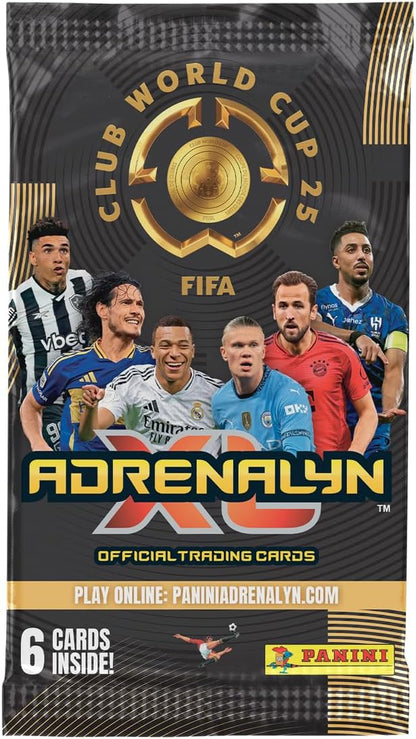 2025 Panini Adrenalyn XL Club World Cup Cards - 50-Pack Box (300 Cards