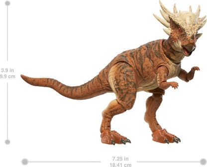 Mattel Jurassic World Hammond Collection Dinosaur Action Figure Toy Age 8+, Stygimoloch, Premium Movie Design Glass Eyes & 14 Points Articulation, JDJ10