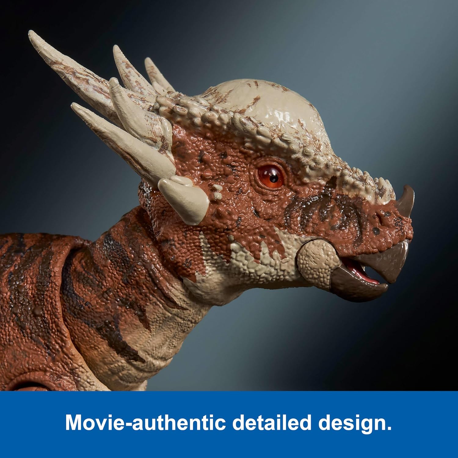 Mattel Jurassic World Hammond Collection Dinosaur Action Figure Toy Age 8+, Stygimoloch, Premium Movie Design Glass Eyes & 14 Points Articulation, JDJ10