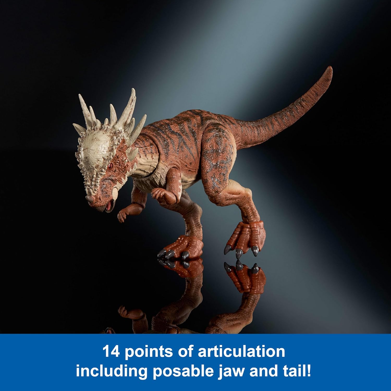 Mattel Jurassic World Hammond Collection Dinosaur Action Figure Toy Age 8+, Stygimoloch, Premium Movie Design Glass Eyes & 14 Points Articulation, JDJ10