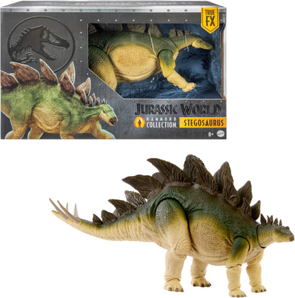 Mattel Jurassic World Hammond Collection Action Figure Age 8+, Lost World Jurassic Park Stegosaurus, Carnivore Large Dinosaur Toy, Posable Wired Tail, JCH08