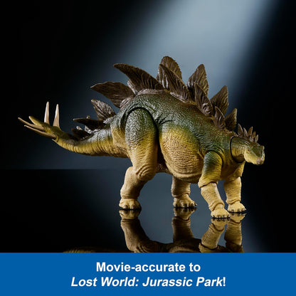 Mattel Jurassic World Hammond Collection Action Figure Age 8+, Lost World Jurassic Park Stegosaurus, Carnivore Large Dinosaur Toy, Posable Wired Tail, JCH08