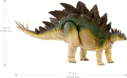 Mattel Jurassic World Hammond Collection Action Figure Age 8+, Lost World Jurassic Park Stegosaurus, Carnivore Large Dinosaur Toy, Posable Wired Tail, JCH08