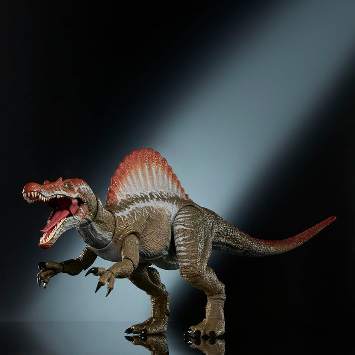 Mattel Jurassic World Hammond Collection Action Figure Age 8+, Jurassic Park 3 Spinosaurus, Extra Large Carnivore Dinosaur Toy, Posable Tongue & Wired Tail, JCH09